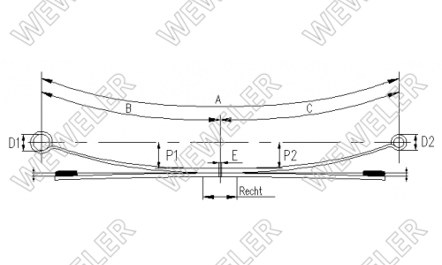 Fiat Ducato/Jumper/Boxer Resor Tylny Z Pomocnikiem F011T504ZA75A