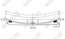 Ford Transit (1) 350l/el Resor Tylny 3-pióro F037T256ZA75A