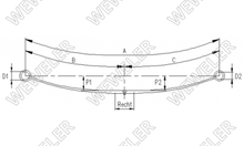 Ford Transit 260 Resor Tylny 1-pióro F037T270ZA75A