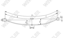 Ford Transit (2) 300/330 Resor Tylny 1-pióro F037T272ZA75A