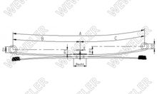 Ford Transit Resor Tylny 2-piórowy F037T276ZA75A