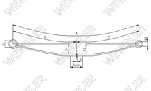 Ford Transit Resor Tylny 1-piórowy F037T346ZA75