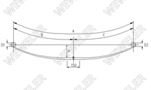 Iveco Daily Resor Tylny 1-piórowy F011T352ZA75