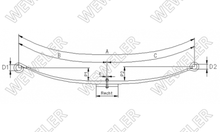 Iveco Daily Resor Tylny 1-piórowy Z Płytką F011T572ZA75