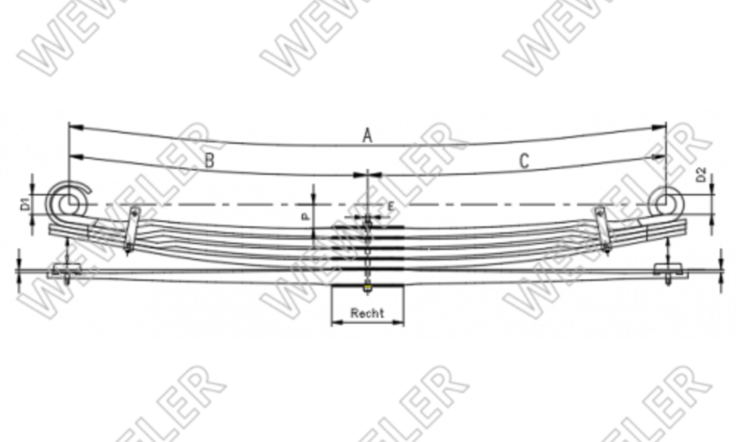 Iveco Eurocargo Resor Tylny F011T594ZB75