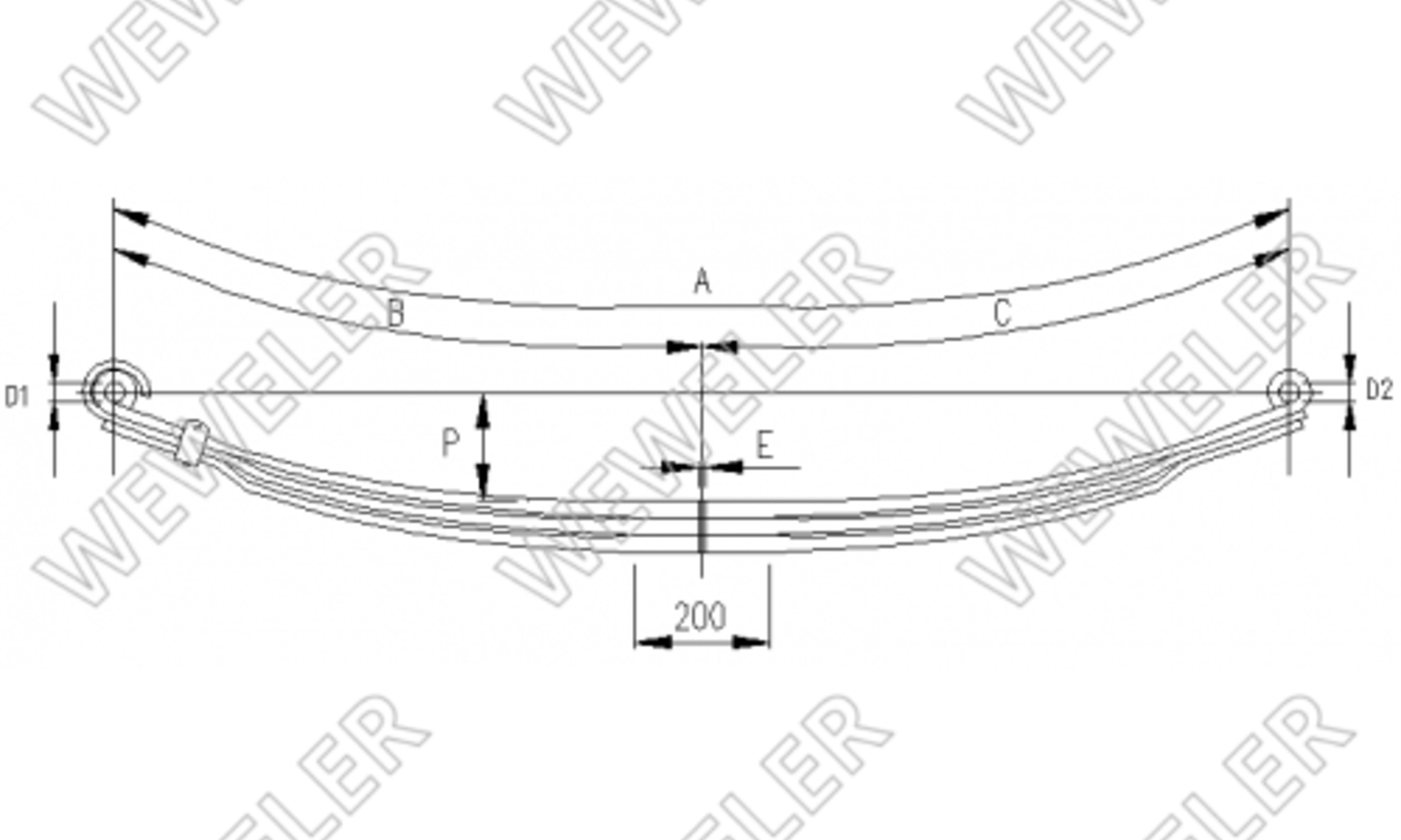 MAN Resor Przedni 3-piórowy F088T271ZA75