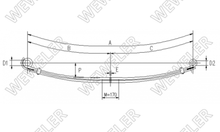 MAN 14 Resor Przedni 2-piórowy F088T327ZA75