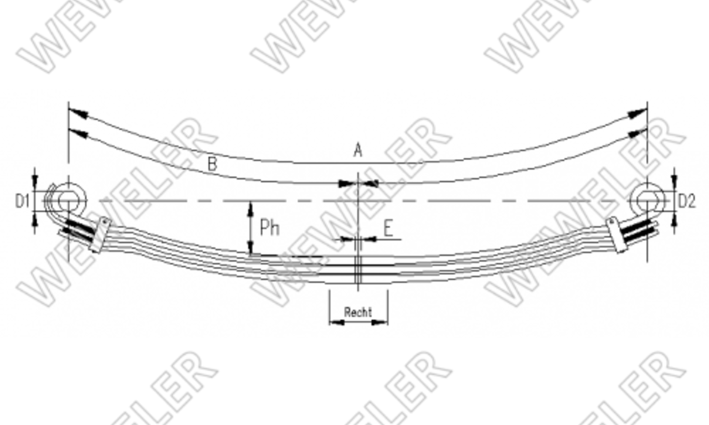 MAN TGA Resor Przedni 3-piórowy F088T367ZA75A