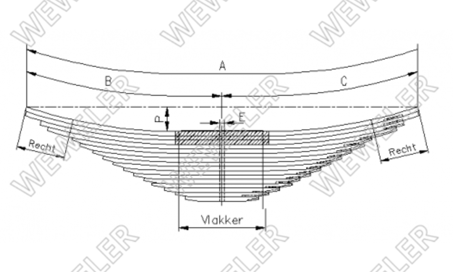 MAN TGA Resor Tylny 16-piórowy A088T306ZA70