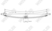 Mercedes Actros/Atego Resor Przedni 2-piórowy F020T711ZA75