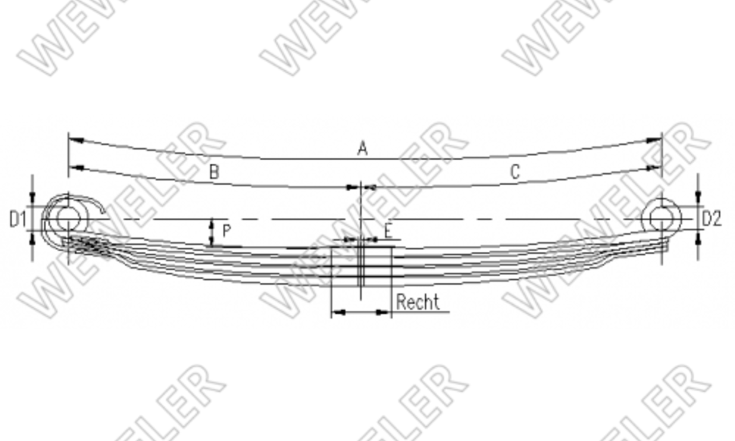 Mercedes Actros Resor Przedni 2-oś Su-75 F020T833ZA75