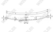Mercedes Actros Euro6 Resor Przedni 1-piórow F020T865ZA75