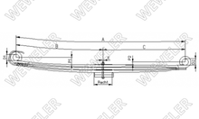 Mercedes Arocs Resor Przedni 3-piórowy 2-oś F020T875ZA75