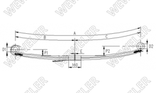Mercedes Actros Resor Przedni 2-piórowy F020T879ZA75