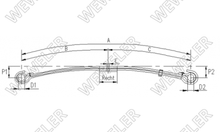 Mercedes Resor Przedni 2-piórowy F020T561ZA75