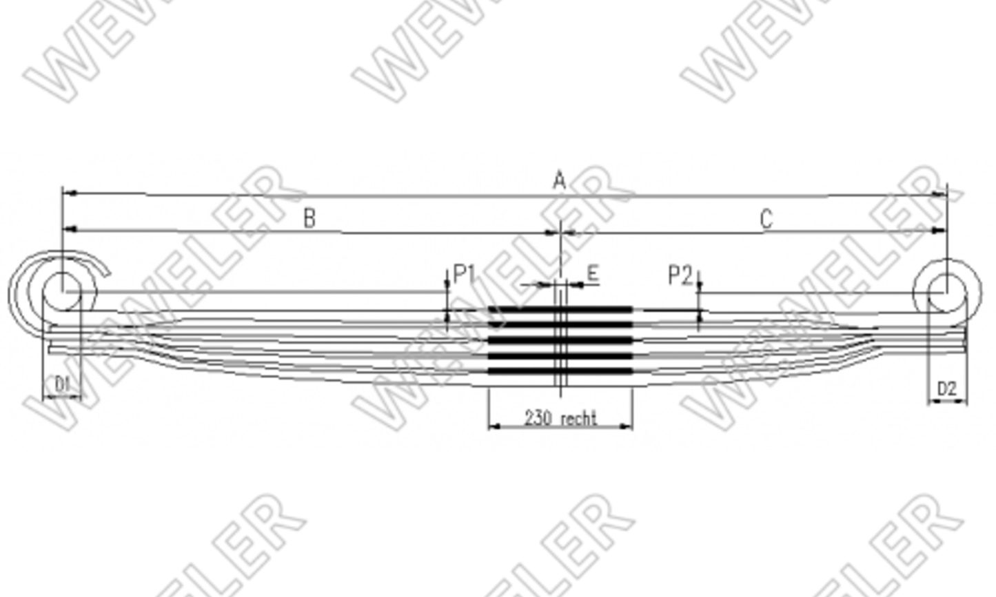 Mercedes Atego 1823 Resor Tylny F020T766ZA75A