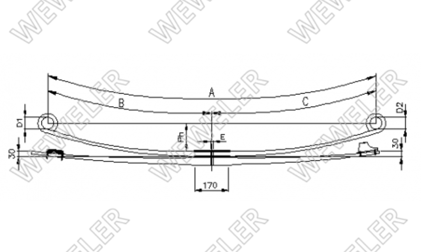 Mercedes Atego 1217 Resor Tylny F020T826ZA75A
