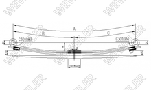 Mercedes Atego Tył 3-piórowy F020T846ZA75