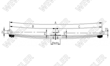 Mercedes Sprinter Tył Resor 2-piórowy F020T968ZA75