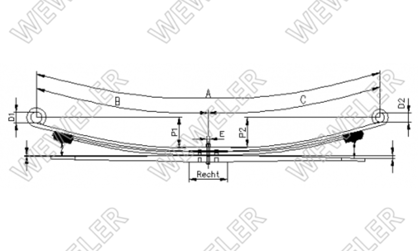 MB Sprinter Resor Tylny 3-piór.wzmocniony F021T128ZZ75