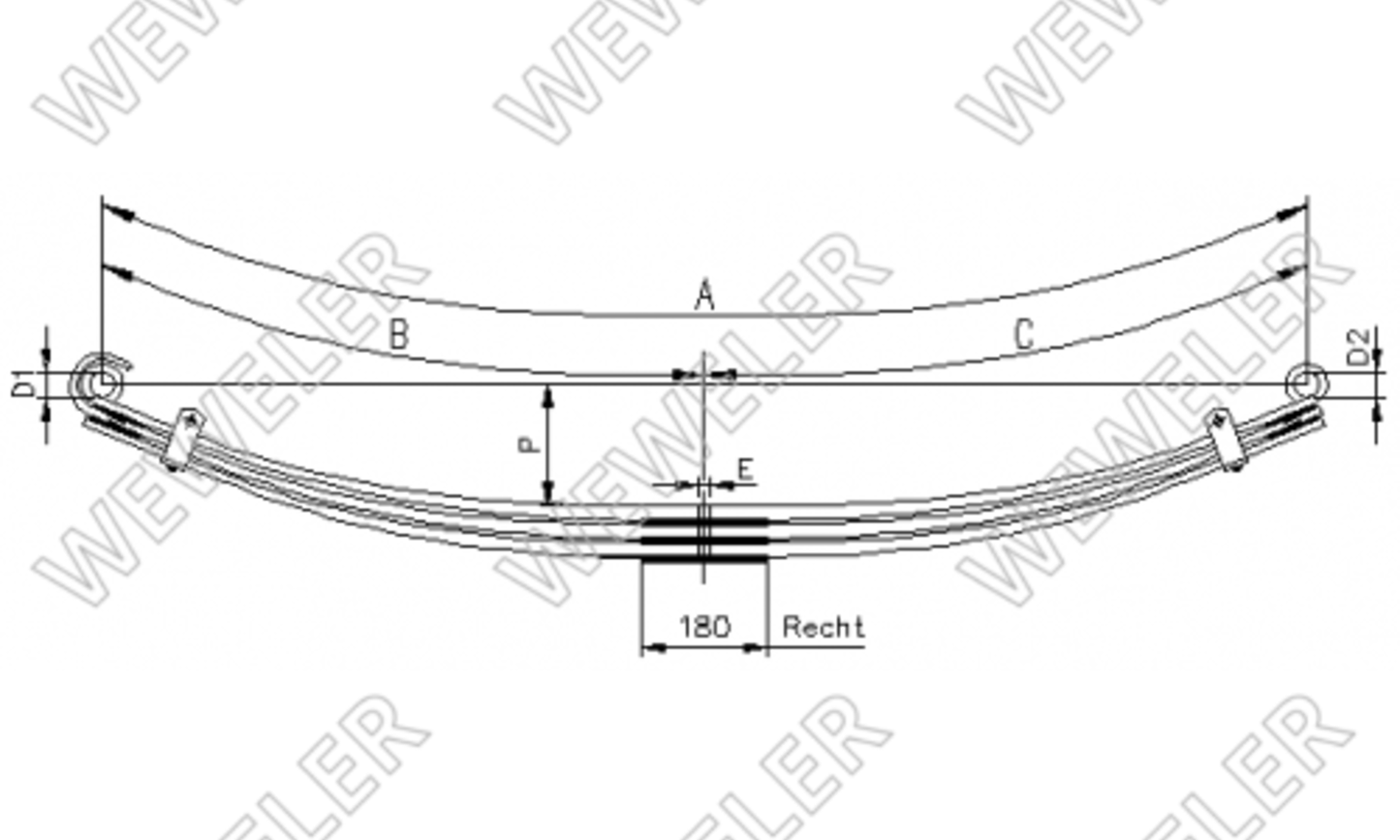 Renault G200/Kerax/Maxter Resor Przedni F023T065ZA75