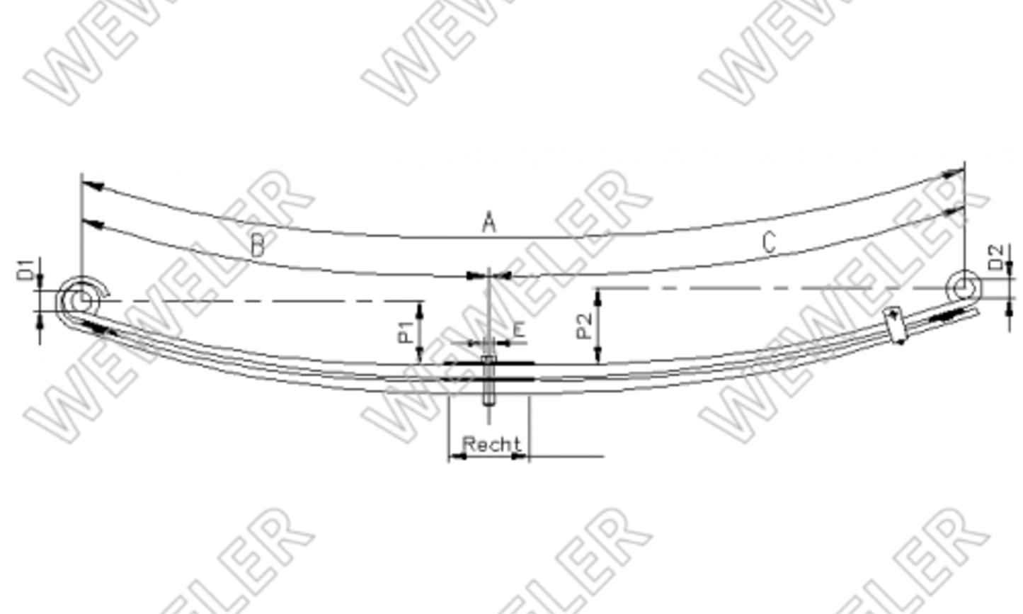 Renault Resor Przedni 2-piórowy F023T077ZA75