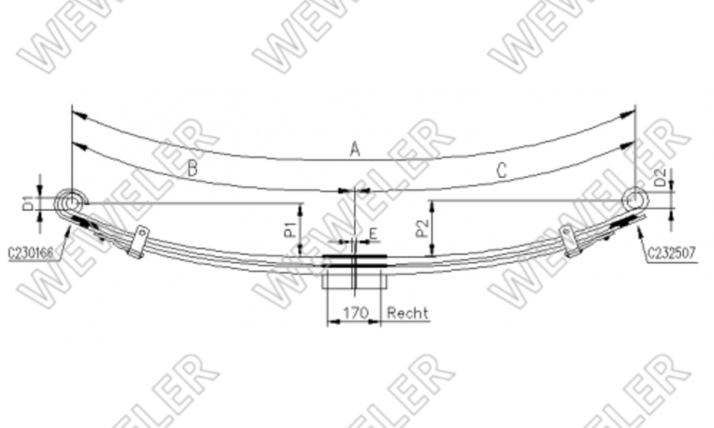 Renault Resor Przedni 2-piórowy F023T109ZA75