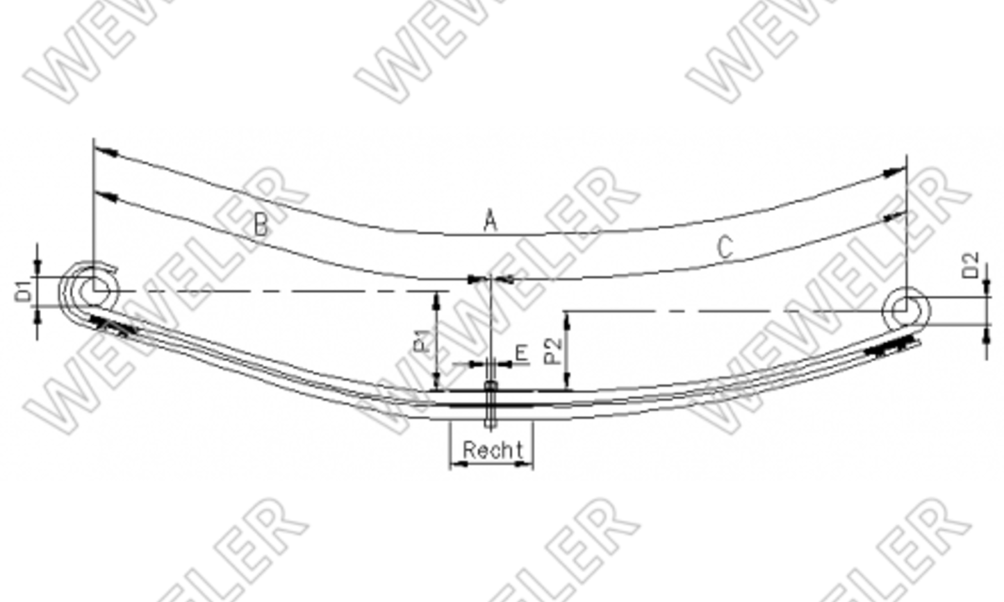 Renault Premium-volvo Resor Przedni 2-piórow F023T171ZA75