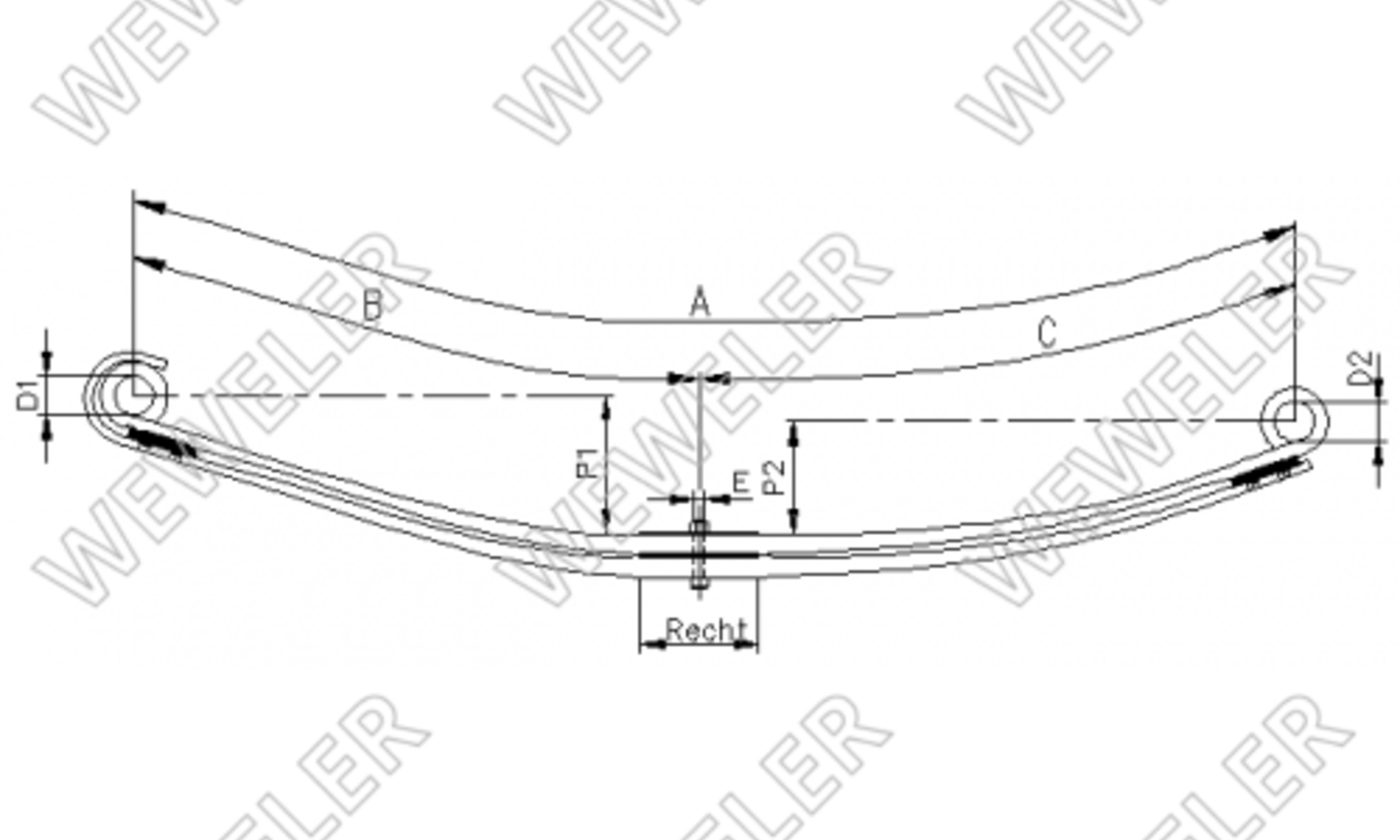 Renault Premium Resor 2-piórowy Przedni F023T175ZA75