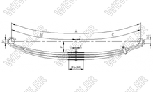 Renault Magnum Resor Tylny 3-piórow F023T088ZA75