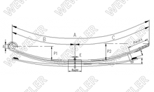 Renault Midlum Resor Tylny 3-piórowy F023T232ZA75