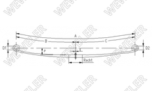 Renault Midlum Resor Tylny 1-piórowy F023T372ZA75