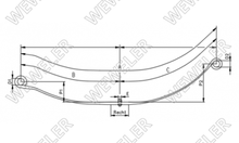 Scania Przód Resor 1-piórowy Do Poduszki F010T209ZA75