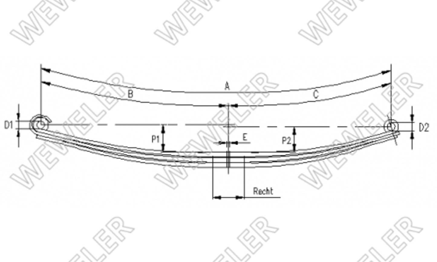 Volvo Resor Przedni 3-piórowy F022T411ZA75