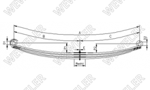 Volvo FM Resor Przedni 3-piórowy F022T447XA75