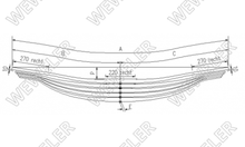 Volvo FH 12 Resor Tylny 5-cio Piórowy F022T356ZA70