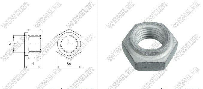 Nakrętka M30X3,5 SH Do Śruby-Sworznia BPW NAK-M30-SHBPW